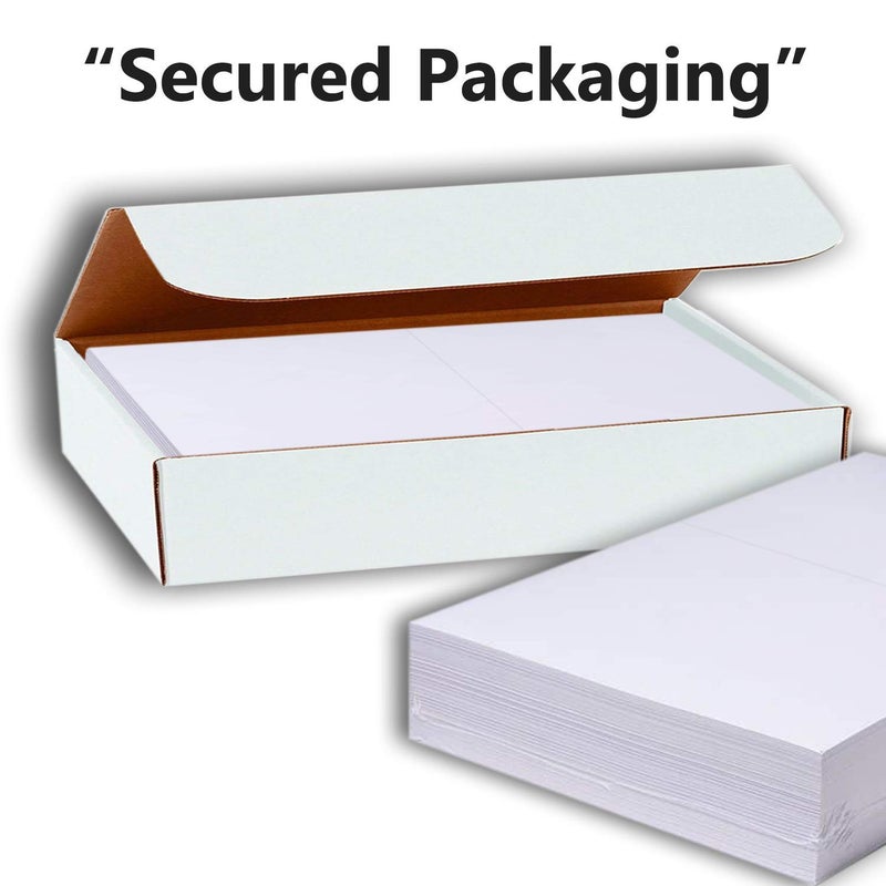 Hamilco بطاقات ملاحظات فارغة من ورق كاردستوك أبيض هاميليكو 4.5" × 6.25" A6 بطاقات مطوية 100 حزمة - Image 2